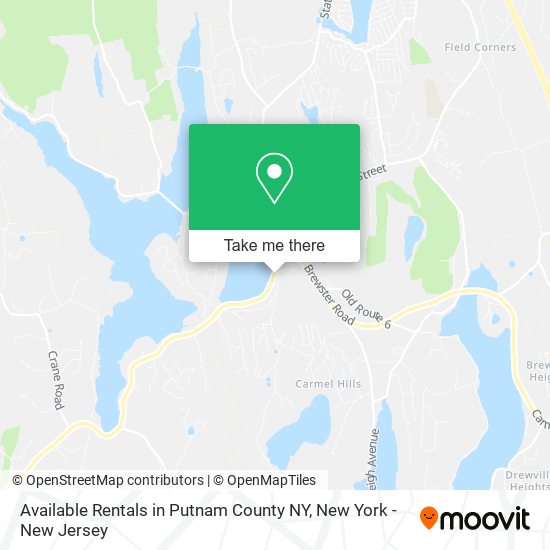 Mapa de Available Rentals in Putnam County NY