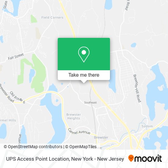 UPS Access Point Location map