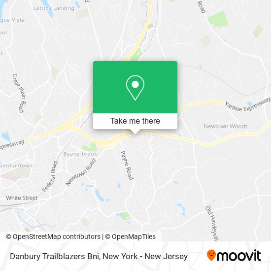 Danbury Trailblazers Bni map