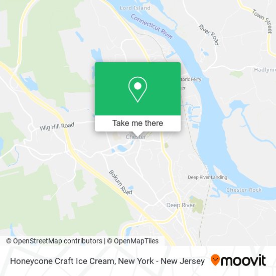 Honeycone Craft Ice Cream map