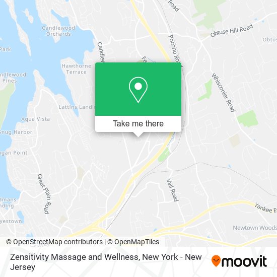 Zensitivity Massage and Wellness map