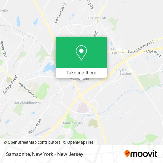 Samsonite map