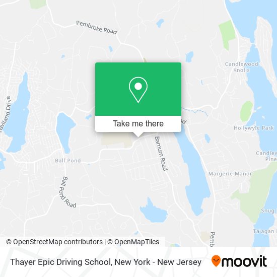 Thayer Epic Driving School map