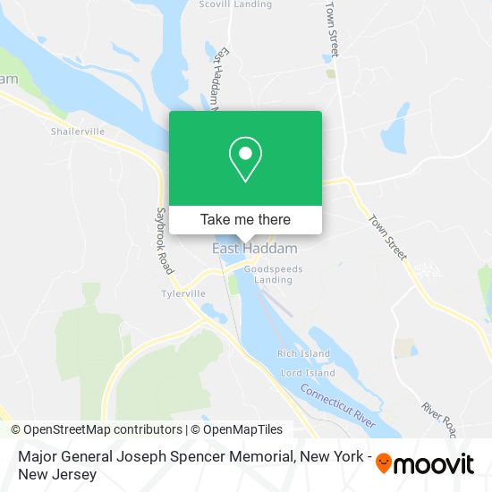 Mapa de Major General Joseph Spencer Memorial