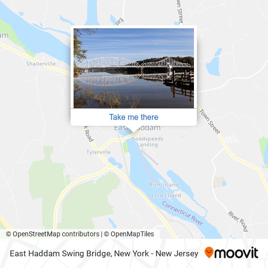 Mapa de East Haddam Swing Bridge