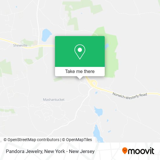 Pandora Jewelry map