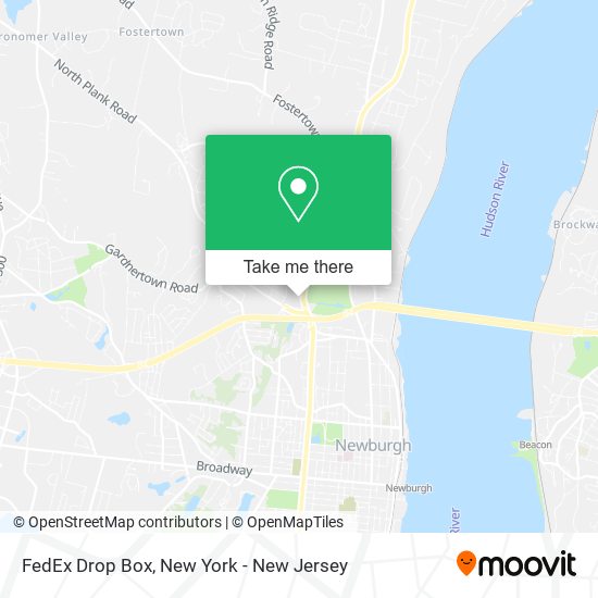 FedEx Drop Box map