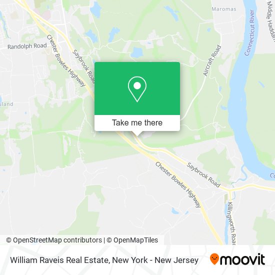 William Raveis Real Estate map