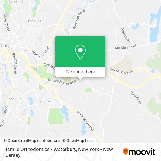 Ismile Orthodontics - Waterbury map