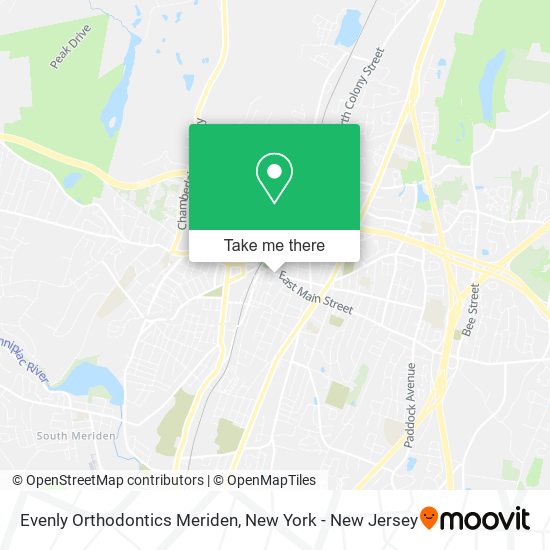 Evenly Orthodontics Meriden map