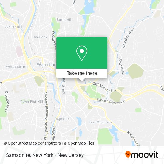 Samsonite map