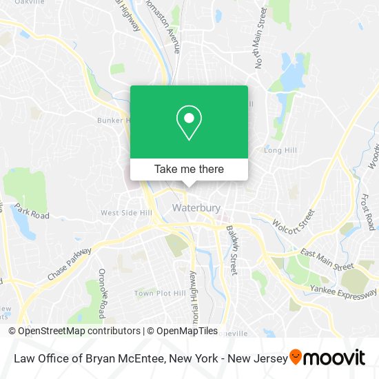 Law Office of Bryan McEntee map