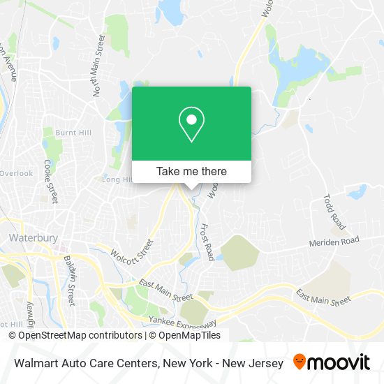 Walmart Auto Care Centers map