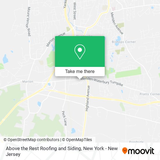 Above the Rest Roofing and Siding map