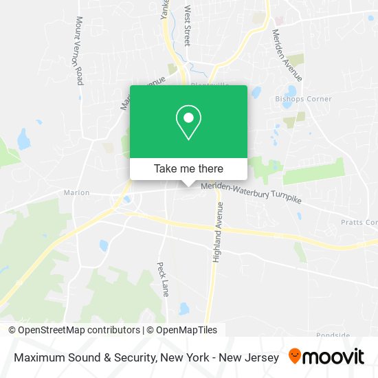 Maximum Sound & Security map