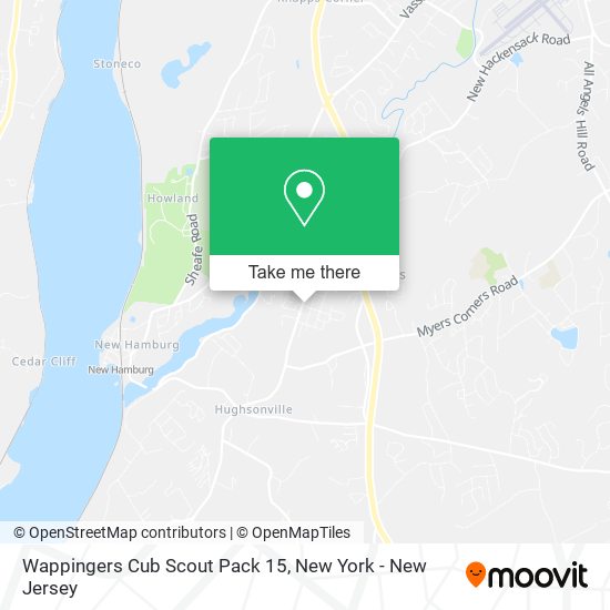 Wappingers Cub Scout Pack 15 map
