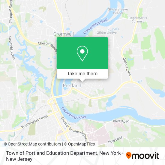 Town of Portland Education Department map