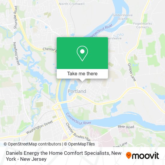 Daniels Energy the Home Comfort Specialists map