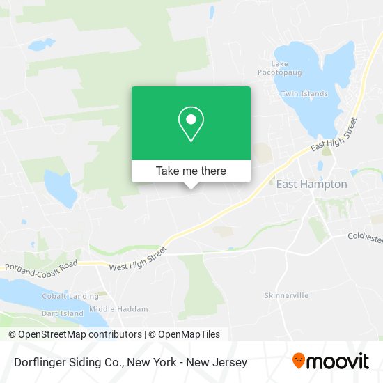 Dorflinger Siding Co. map