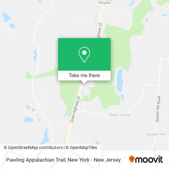 Mapa de Pawling Appalachian Trail