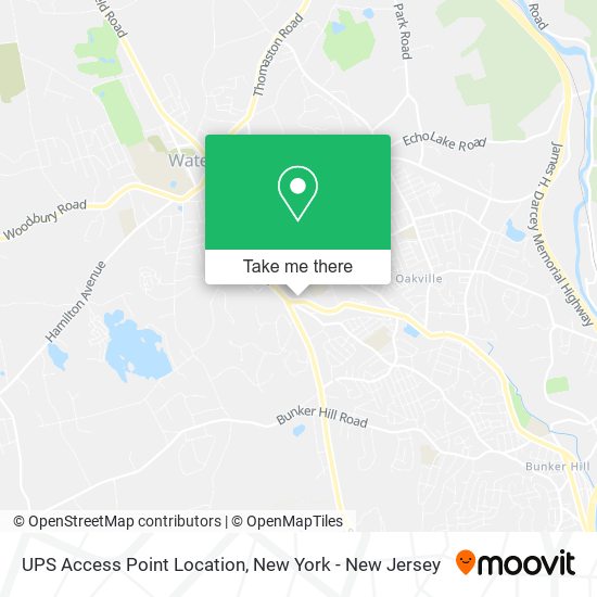 UPS Access Point Location map