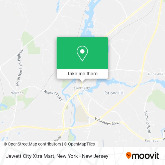 Jewett City Xtra Mart map