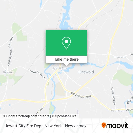 Jewett City Fire Dept map