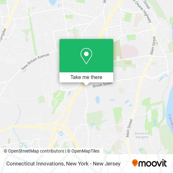 Mapa de Connecticut Innovations