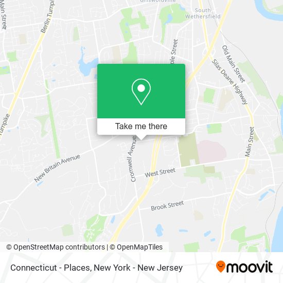 Connecticut - Places map