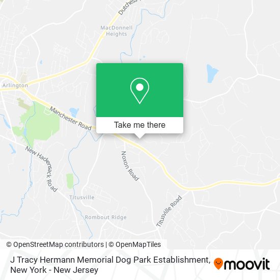 J Tracy Hermann Memorial Dog Park Establishment map