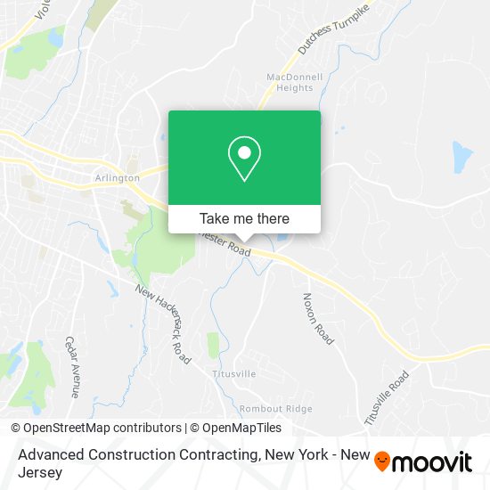 Advanced Construction Contracting map