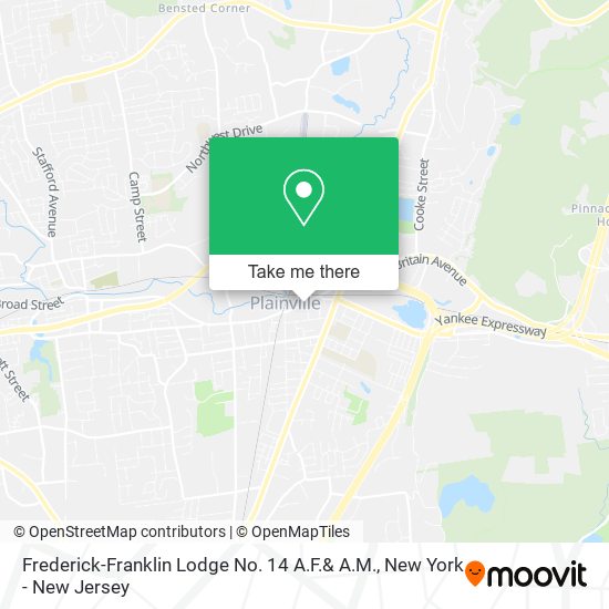 Frederick-Franklin Lodge No. 14 A.F.& A.M. map