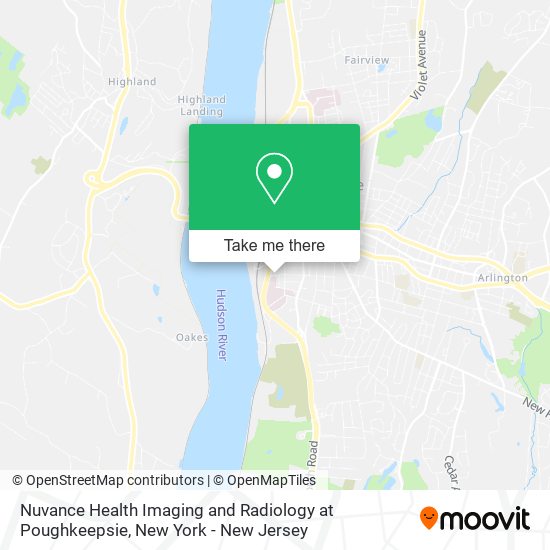 Mapa de Nuvance Health Imaging and Radiology at Poughkeepsie