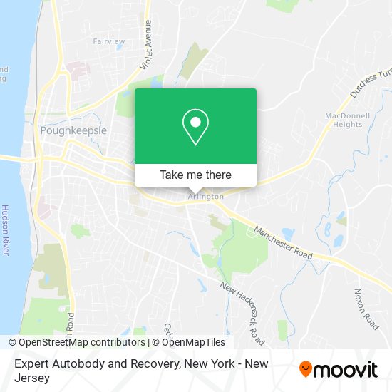 Mapa de Expert Autobody and Recovery