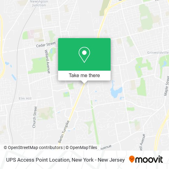 UPS Access Point Location map