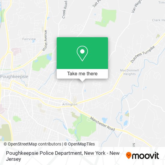 Poughkeepsie Police Department map