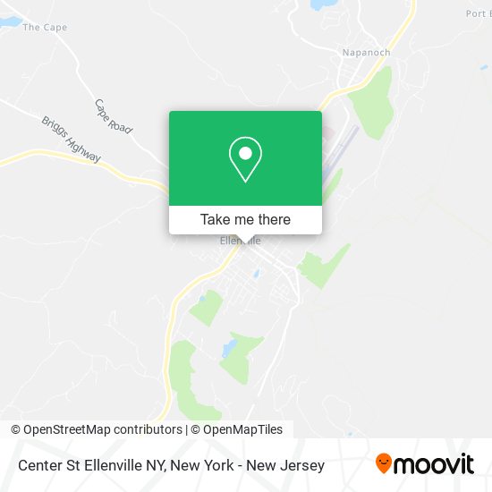 Center St Ellenville NY map
