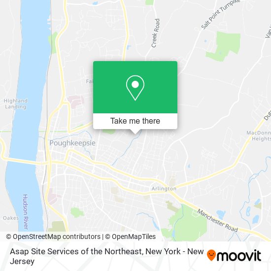 Asap Site Services of the Northeast map