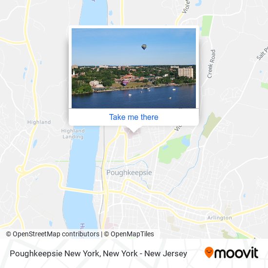 Poughkeepsie New York map