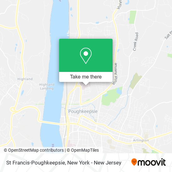 St Francis-Poughkeepsie map