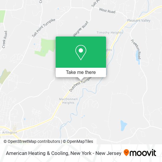 Mapa de American Heating & Cooling