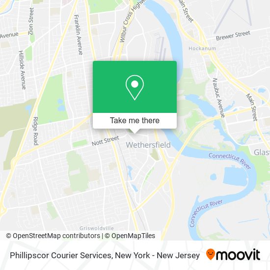 Phillipscor Courier Services map