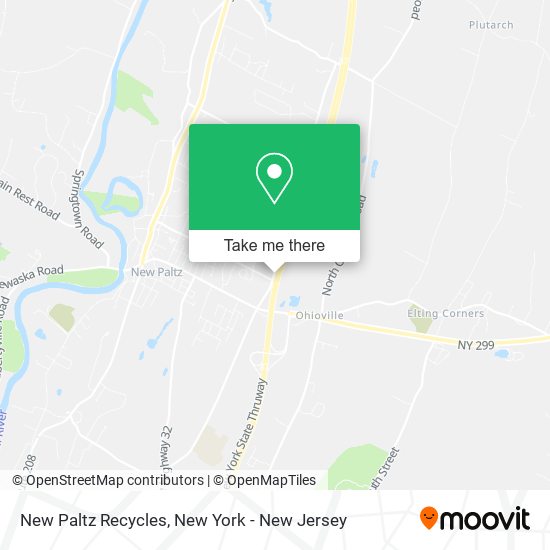 New Paltz Recycles map