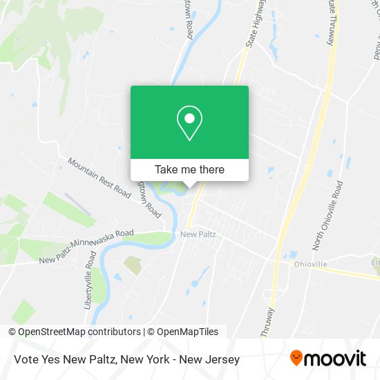 Vote Yes New Paltz map