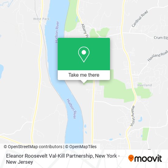 Eleanor Roosevelt Val-Kill Partnership map