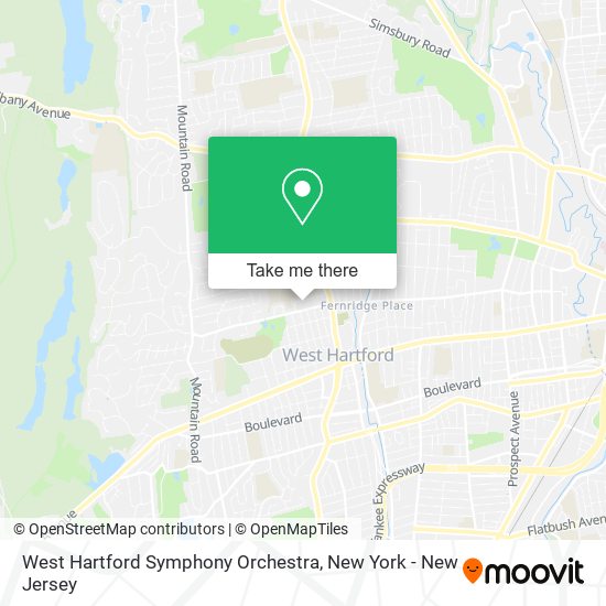 West Hartford Symphony Orchestra map