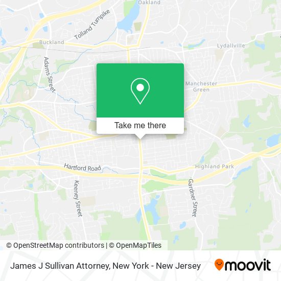 James J Sullivan Attorney map