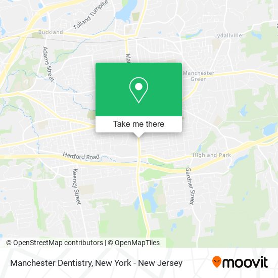 Mapa de Manchester Dentistry