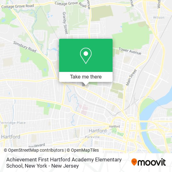 Mapa de Achievement First Hartford Academy Elementary School