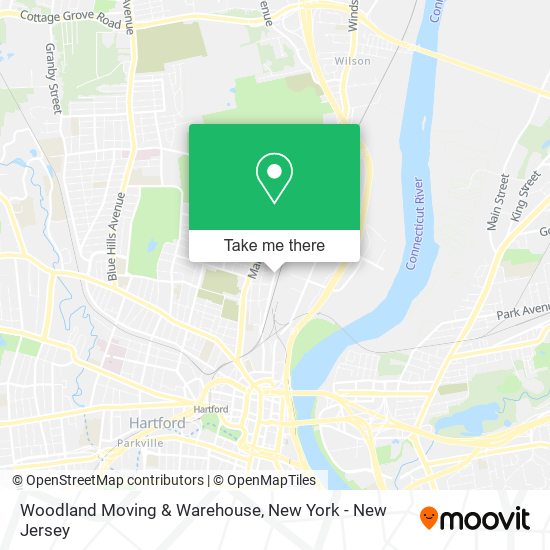 Woodland Moving & Warehouse map